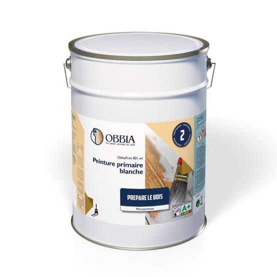Peinture d'impression primaire ObbiaPrim 801 WS OBBIA - bidon 5kg - OBBIAPRIM801WS 5KG - Image 1