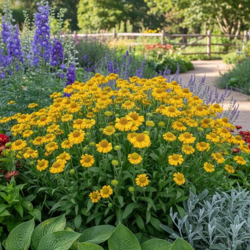 Hélénie Pumilum Magnificum, Helenium à fleurs Jaune/ - feuillage Caduc - Godet - 5/20 cm