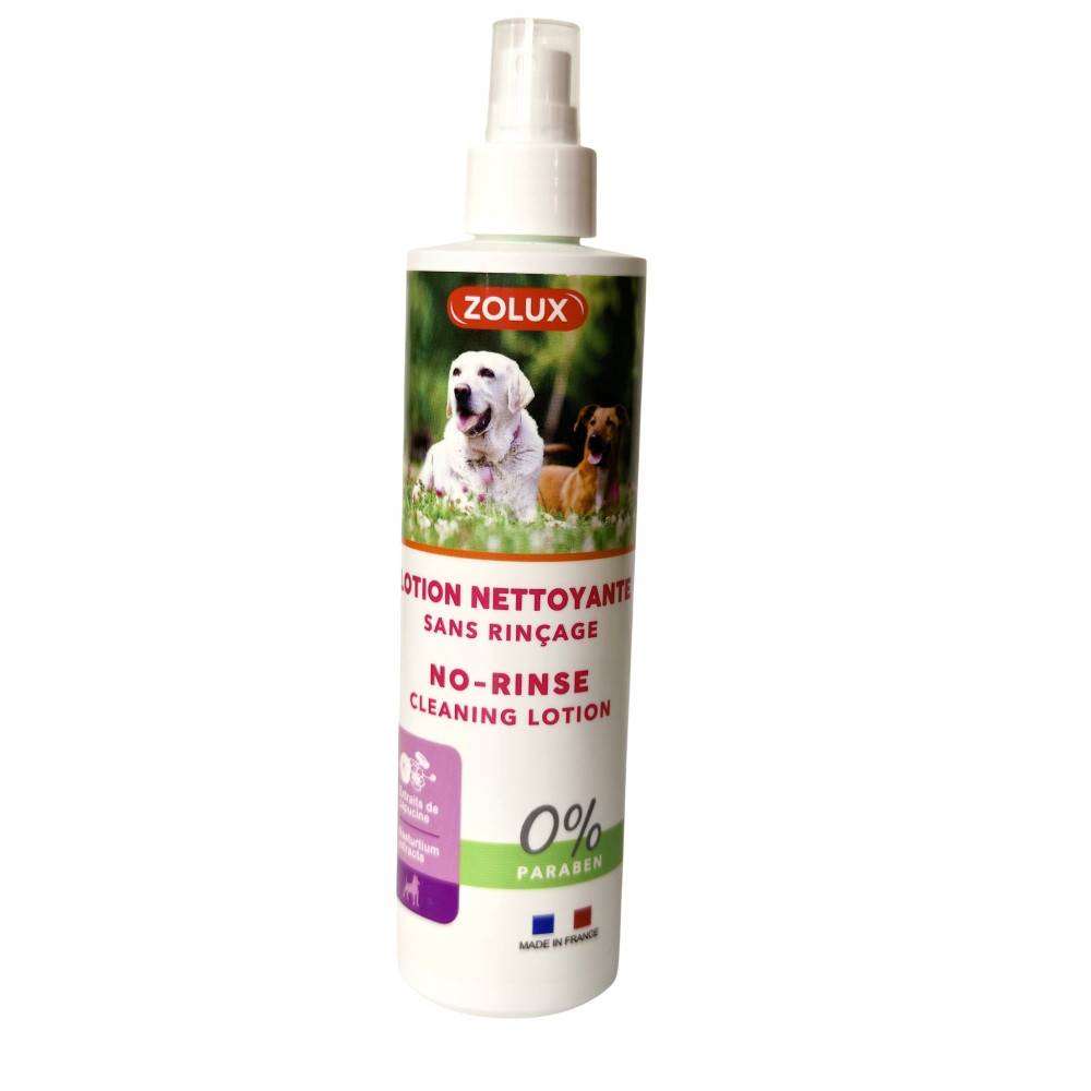 Zolux - Lotion nettoyante Sans Rinçage 250 ml pour chien - Image 1