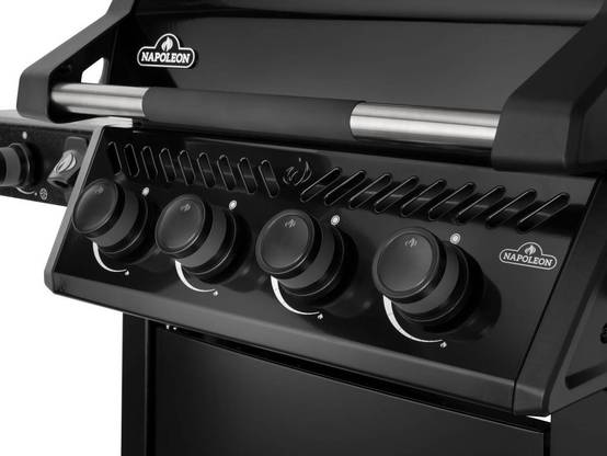 Napoleon - Barbecue gaz Freestyle 425 noir 4 brûleurs + 1 réchaud latéral + Rôtissoire - Napoléon - Image 7