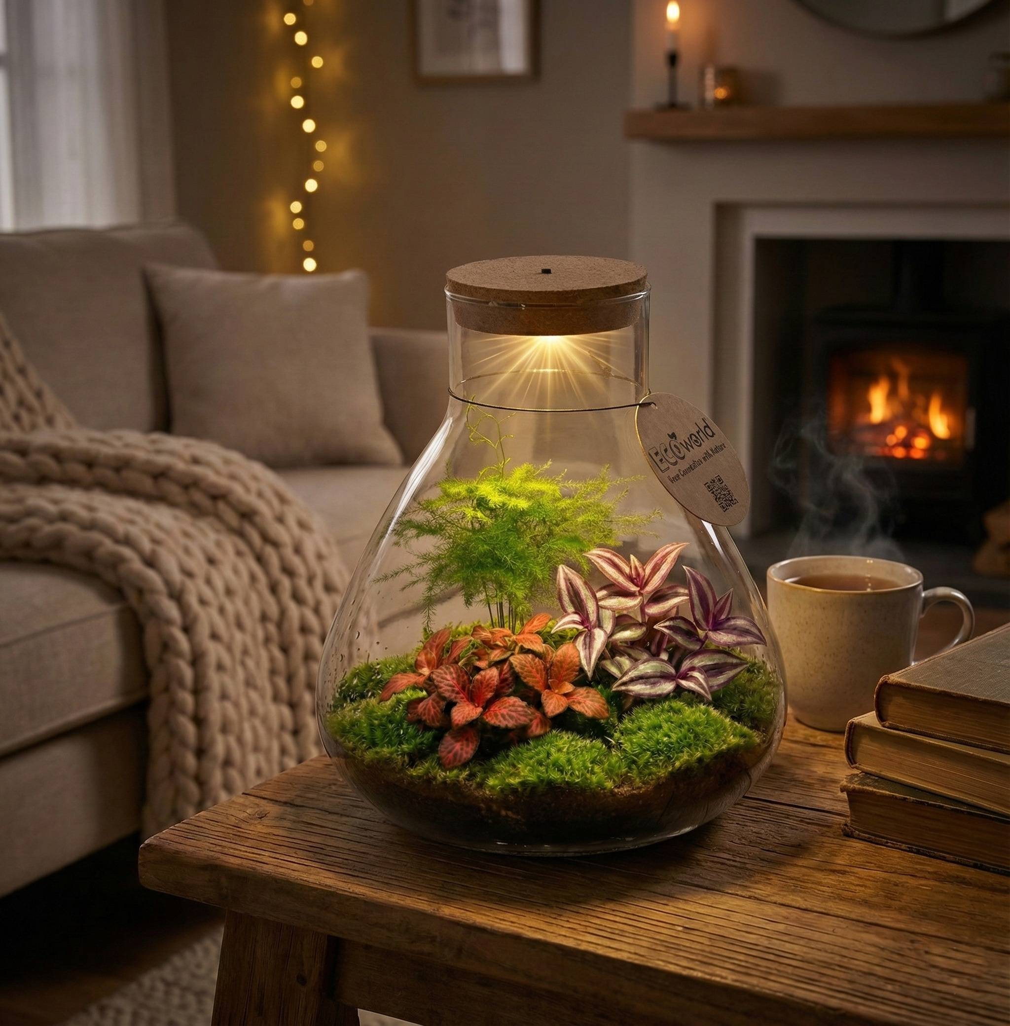 0 - Terrarium de Plantes Ø30 cm - Écosystème - Verre - DIY - Image 2