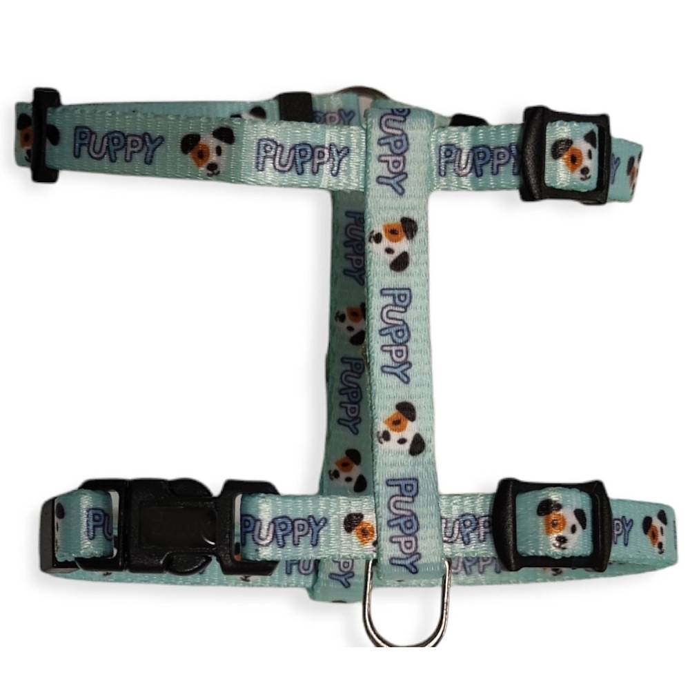 animallparadise - Harnais bleu PUPPY MASCOTTE xs 8 mm 18 à 29 cm pour chiots - Image 1