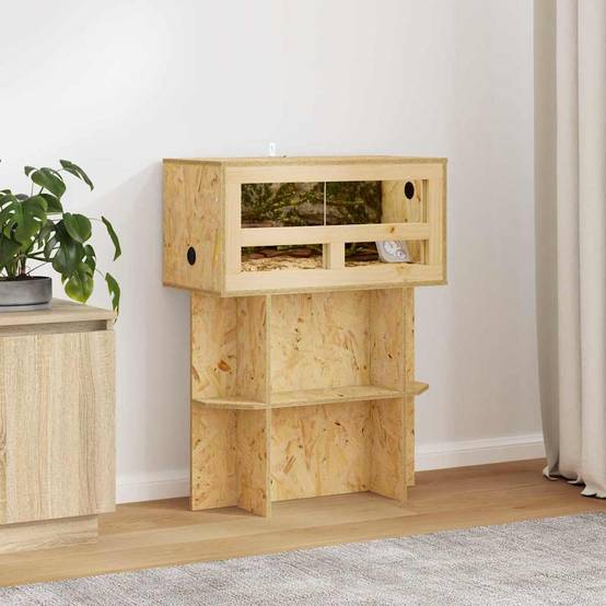 Vidaxl - Base de Terrarium avec étagère Marron 60 x 30 x 50 cm OSB vidaXL 876741 - Image 1