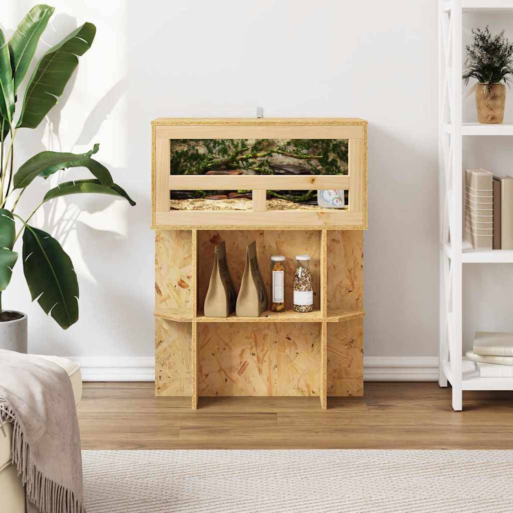 Vidaxl - Base de Terrarium avec étagère Marron 60 x 30 x 50 cm OSB vidaXL 876741 - Image 5
