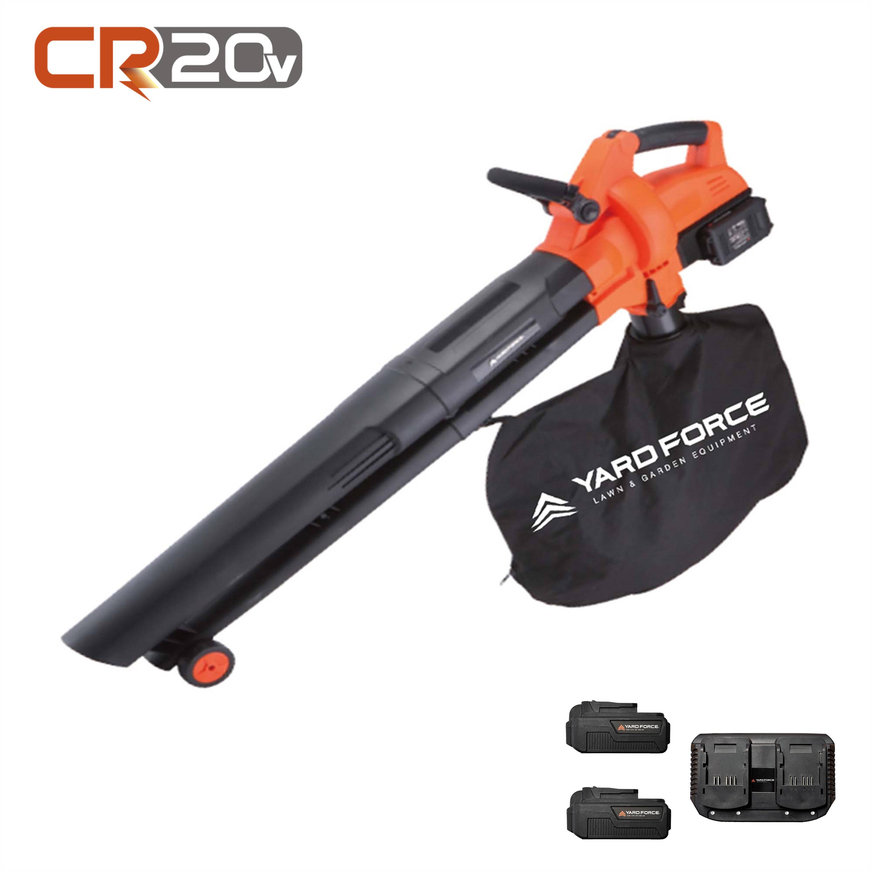 Yard Force - Aspirateur, souffleur, broyeur sans fil 40V 3 en 1 avec batterie lithium ion et chargeur Yard Force LB C20 - Image 1