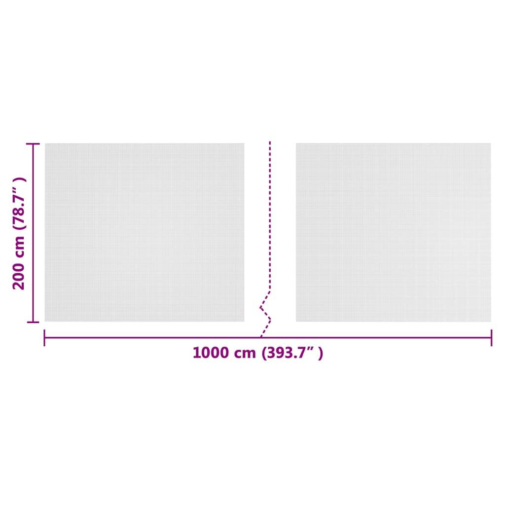 Filet anti-insectes polyéthylène blanc 1000 x 200 cm - PANGIVO - Image 6