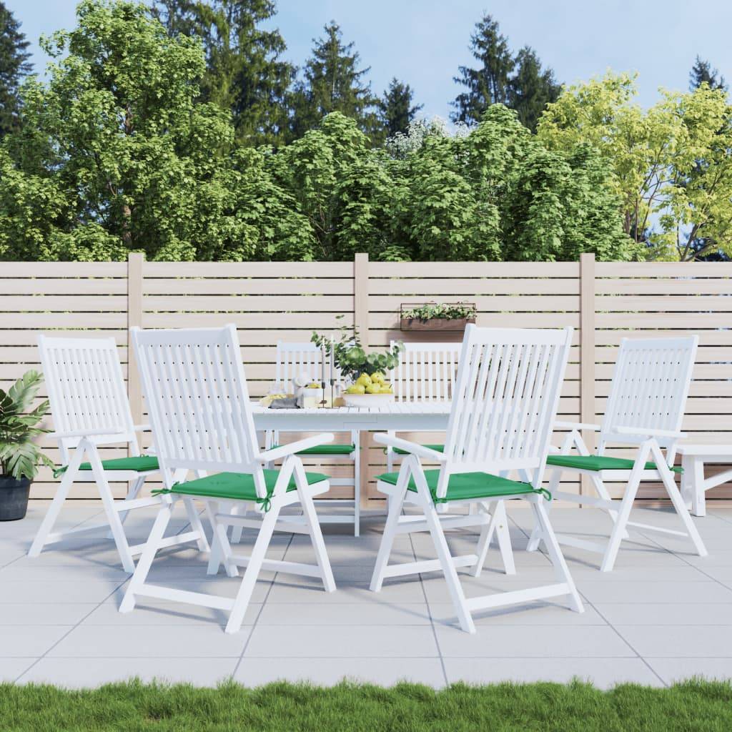 Coussins de chaise jardin tissu oxford vert 50 x 50 x 4 cm - PANGIVO - Image 1