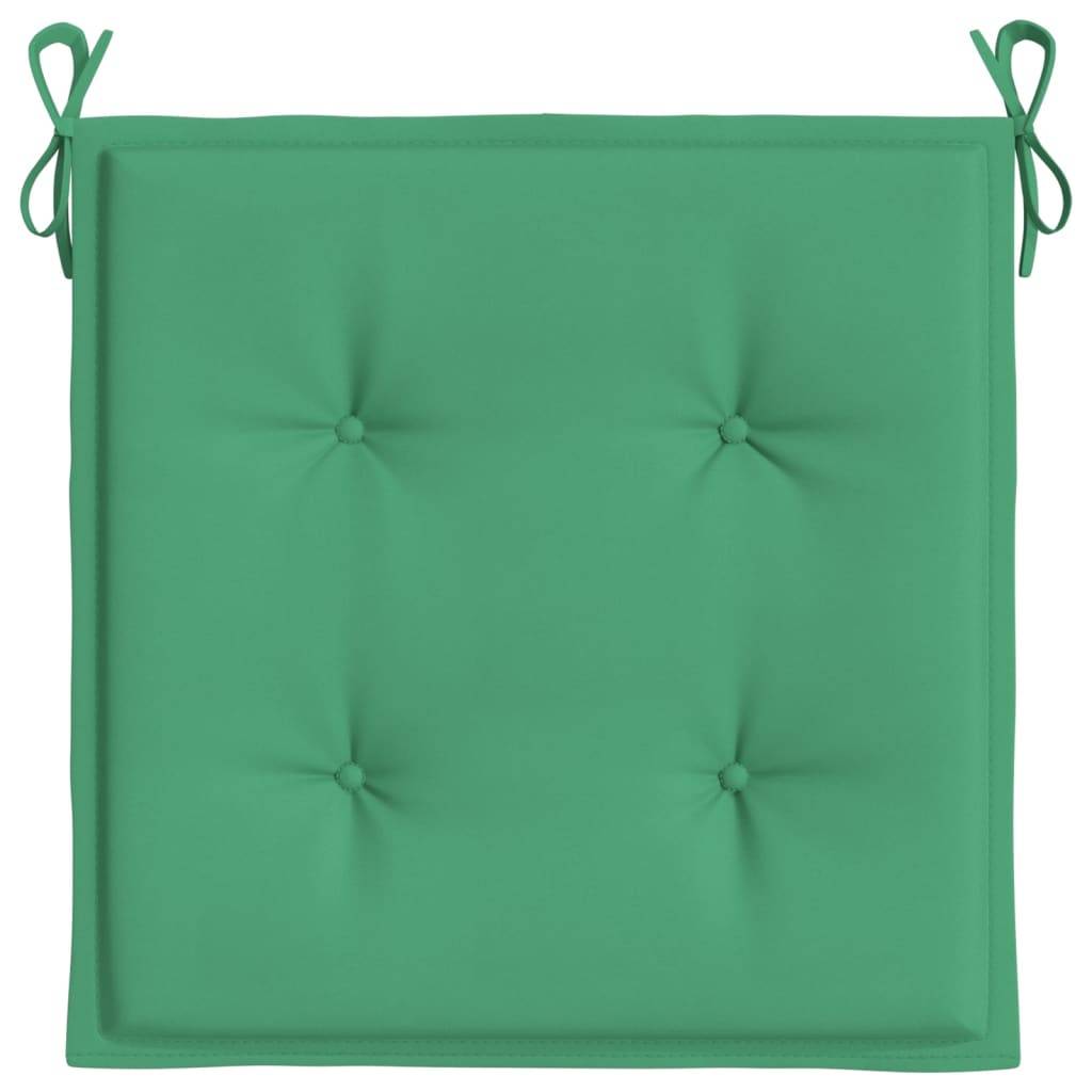 Coussins de chaise jardin tissu oxford vert 50 x 50 x 4 cm - PANGIVO - Image 6