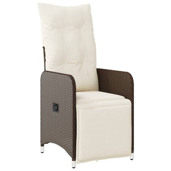 Vidaxl - Chaises de jardin inclinables lot de 2 et table résine tressée vidaXL 365706 - Image 9