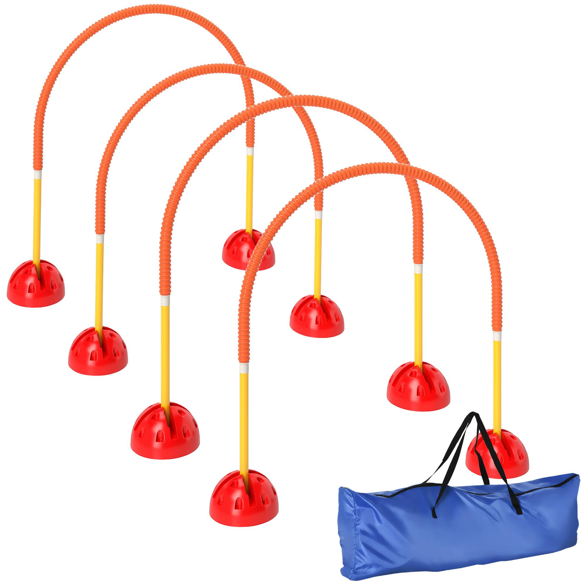 ComfortXL - Kit agilité chien plastique orange 4 portes réglables avec sac de transport - ComfortXL Outdoor Living - Image 1