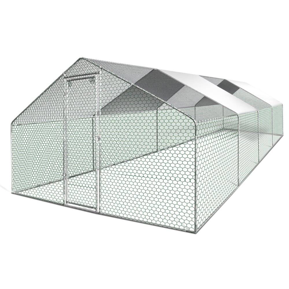 Enclos poulailler extérieur 24 m² grillagé galvanisé sécurisé montage facile – Terre Jardin - Image 1