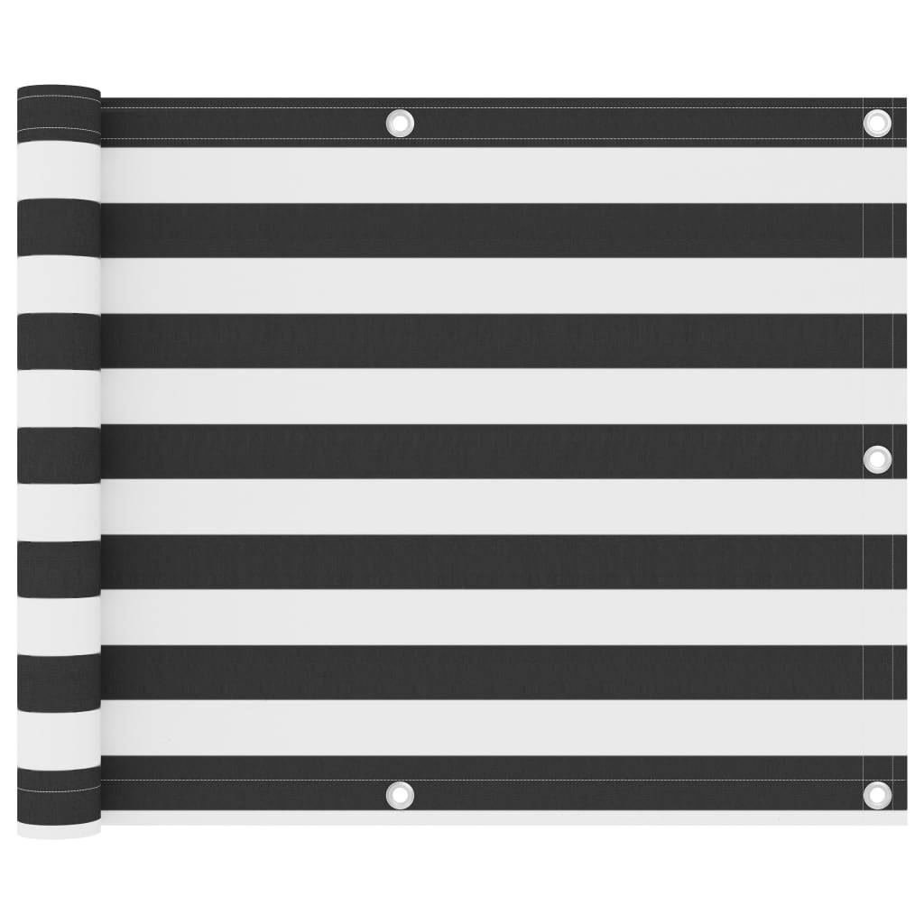 Écran de balcon Tissu Oxford Anthracite et blanc 75 x 400 cm - PANGIVO - Image 1