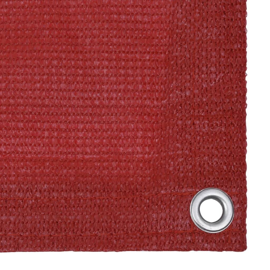 Helloshop26 - Écran de balcon brise pare vue protection confidentialité 90 x 400 cm PEHD rouge - Image 3