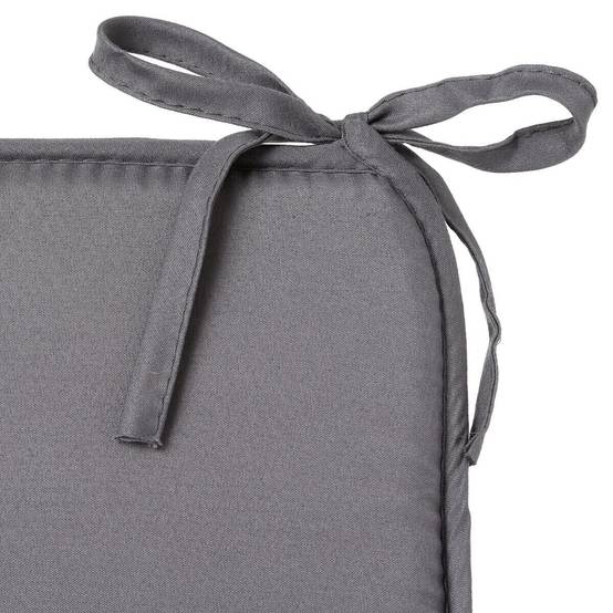 Galette de Chaise "Micro" 39x39cm Gris Foncé - Image 3