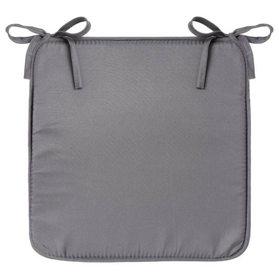 Galette de Chaise "Micro" 39x39cm Gris Foncé - Image 1