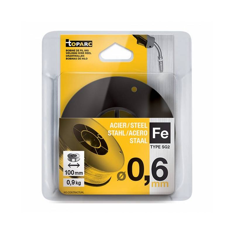 Fil plein acier Ø0,6mm - 0,9kg