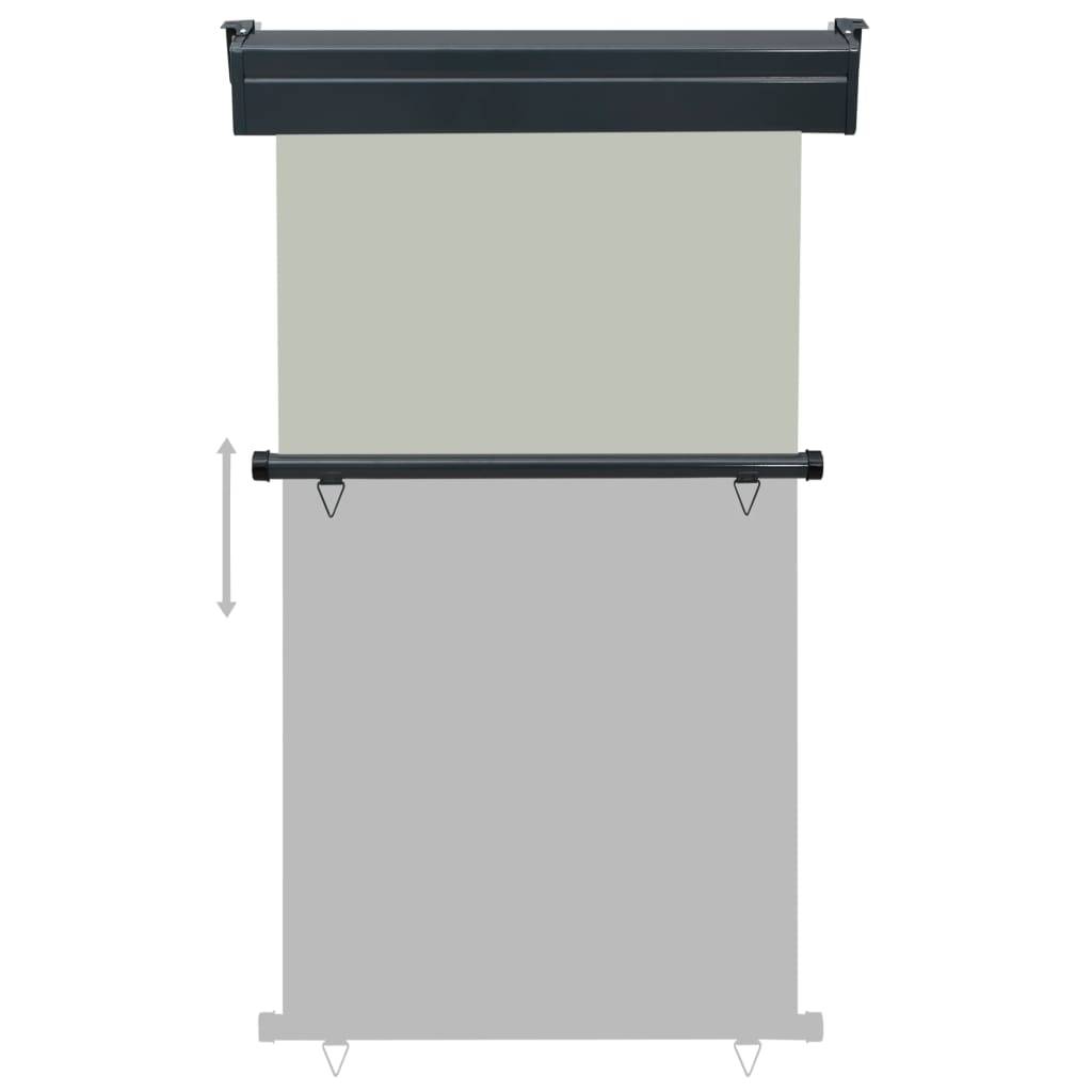 Helloshop26 - Auvent latéral de balcon 100 x 250 cm gris - Image 5