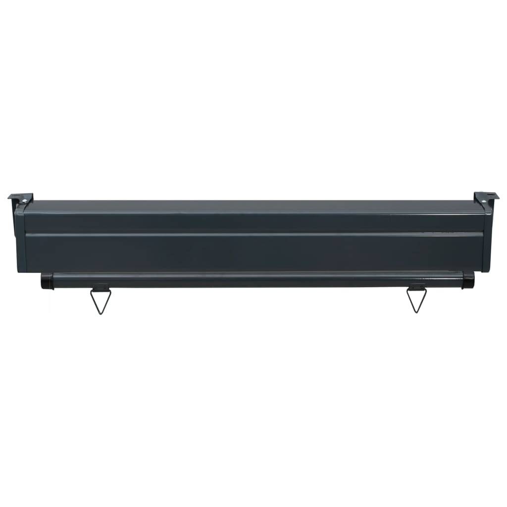 Helloshop26 - Auvent latéral de balcon 100 x 250 cm gris - Image 6