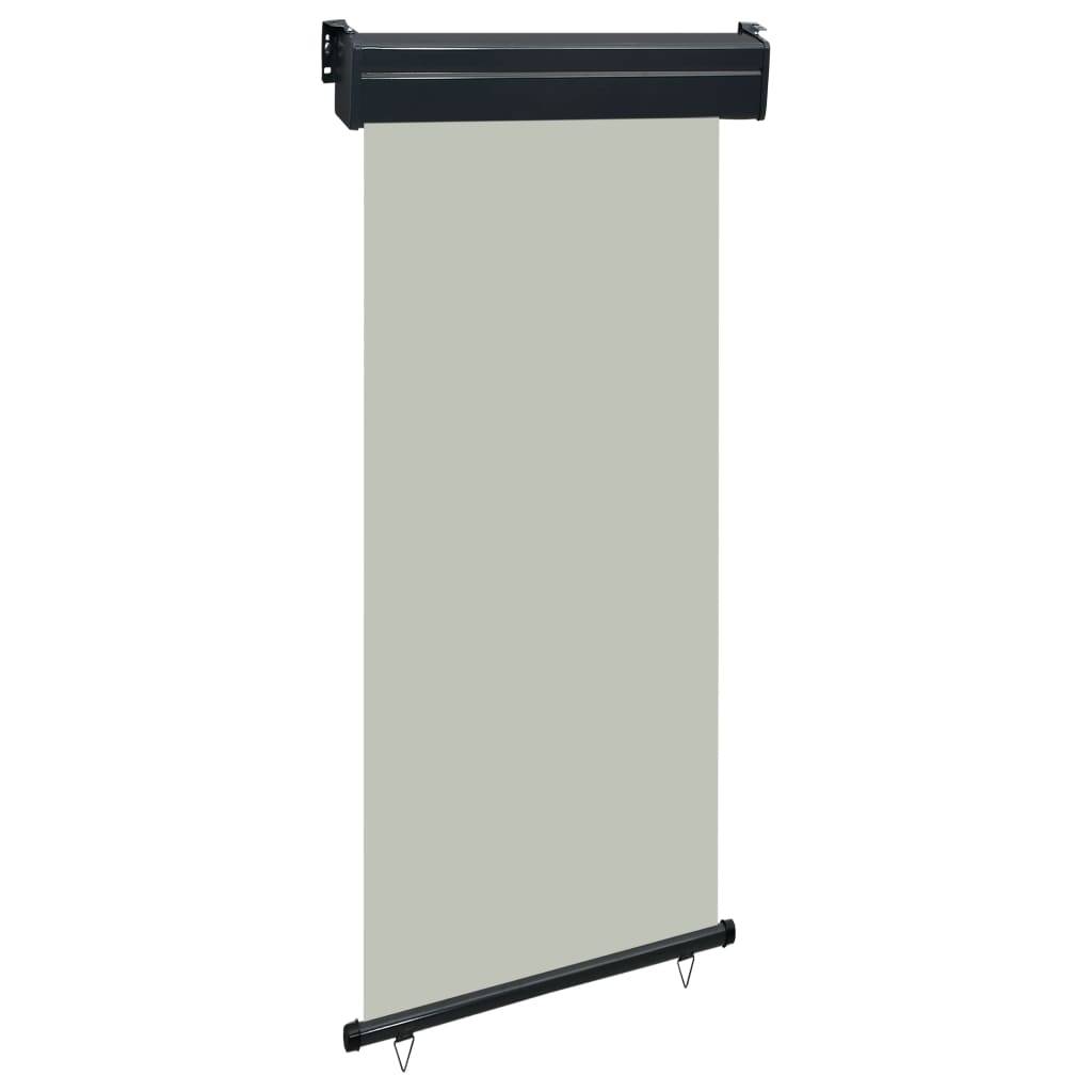 Helloshop26 - Auvent latéral de balcon 100 x 250 cm gris - Image 1