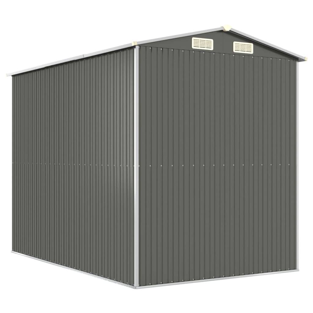 Vidaxl - Abri de jardin Gris clair 192x274x223 cm Acier galvanisé vidaXL 3147439 - Image 6