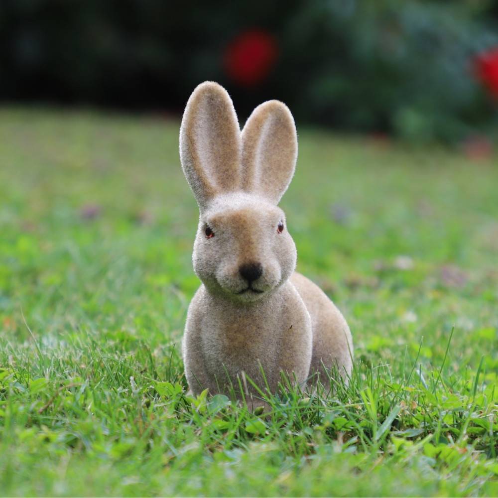 ~ Lapin en feutrine marron 12 x 8 x 15 cm Chemin de campagne - Image 7