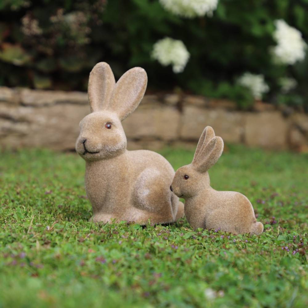 ~ Lapin en feutrine marron 12 x 8 x 15 cm Chemin de campagne - Image 6