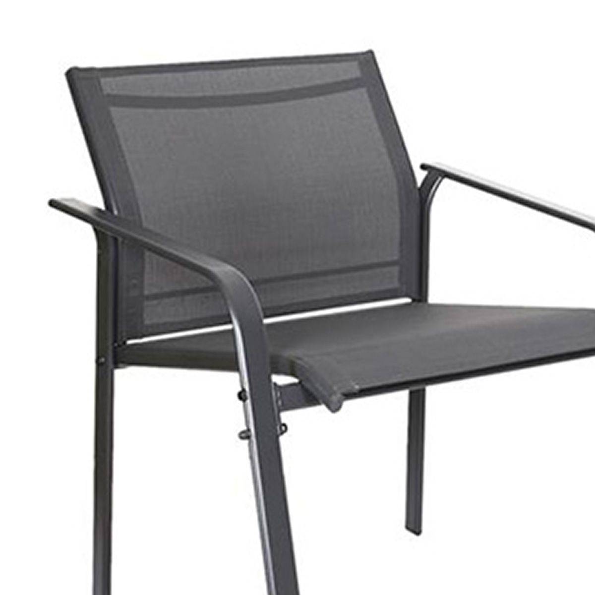 ALTOBUY - Salon de Jardin 4 Pièces Gris Anthracite - TAHIA - Image 3