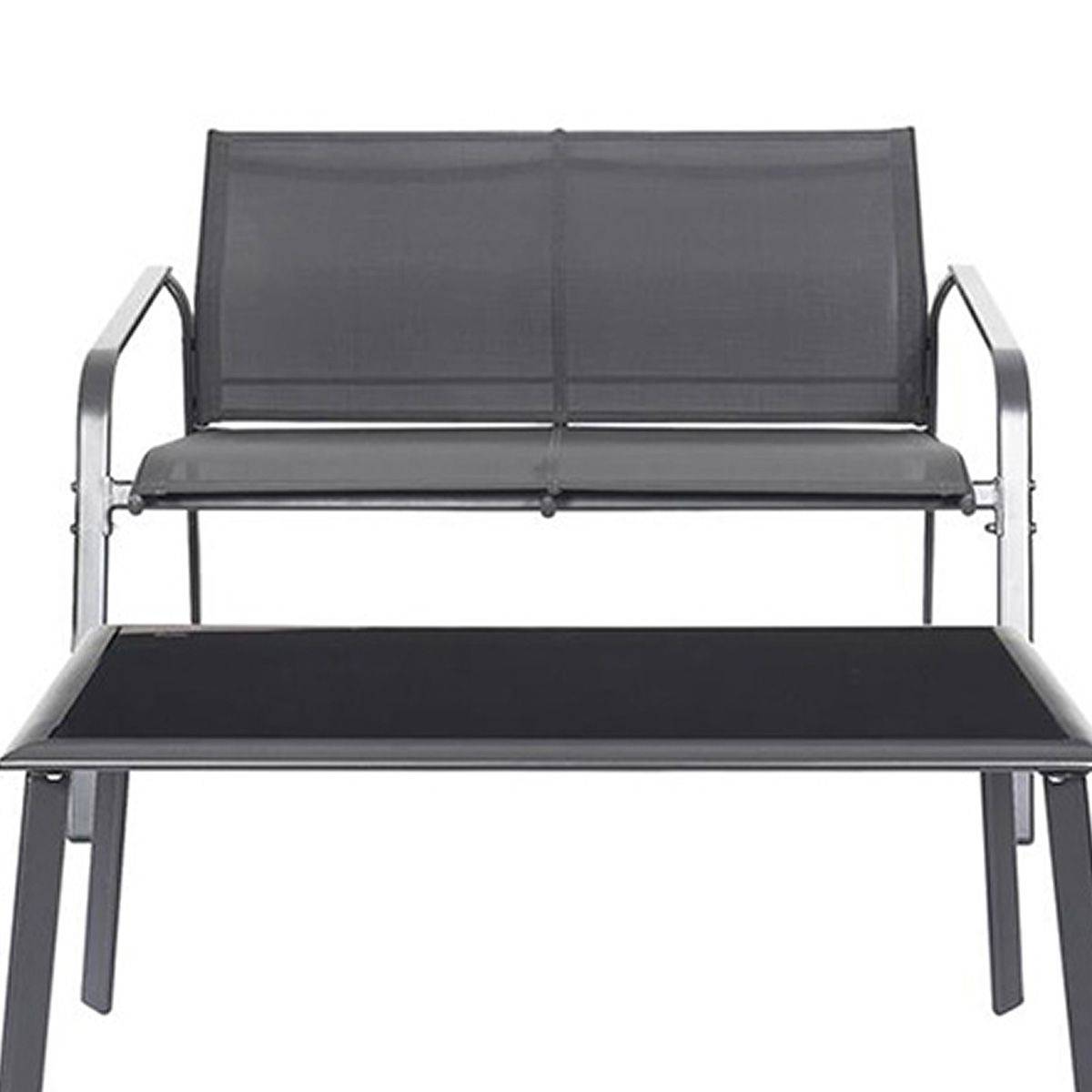 ALTOBUY - Salon de Jardin 4 Pièces Gris Anthracite - TAHIA - Image 4