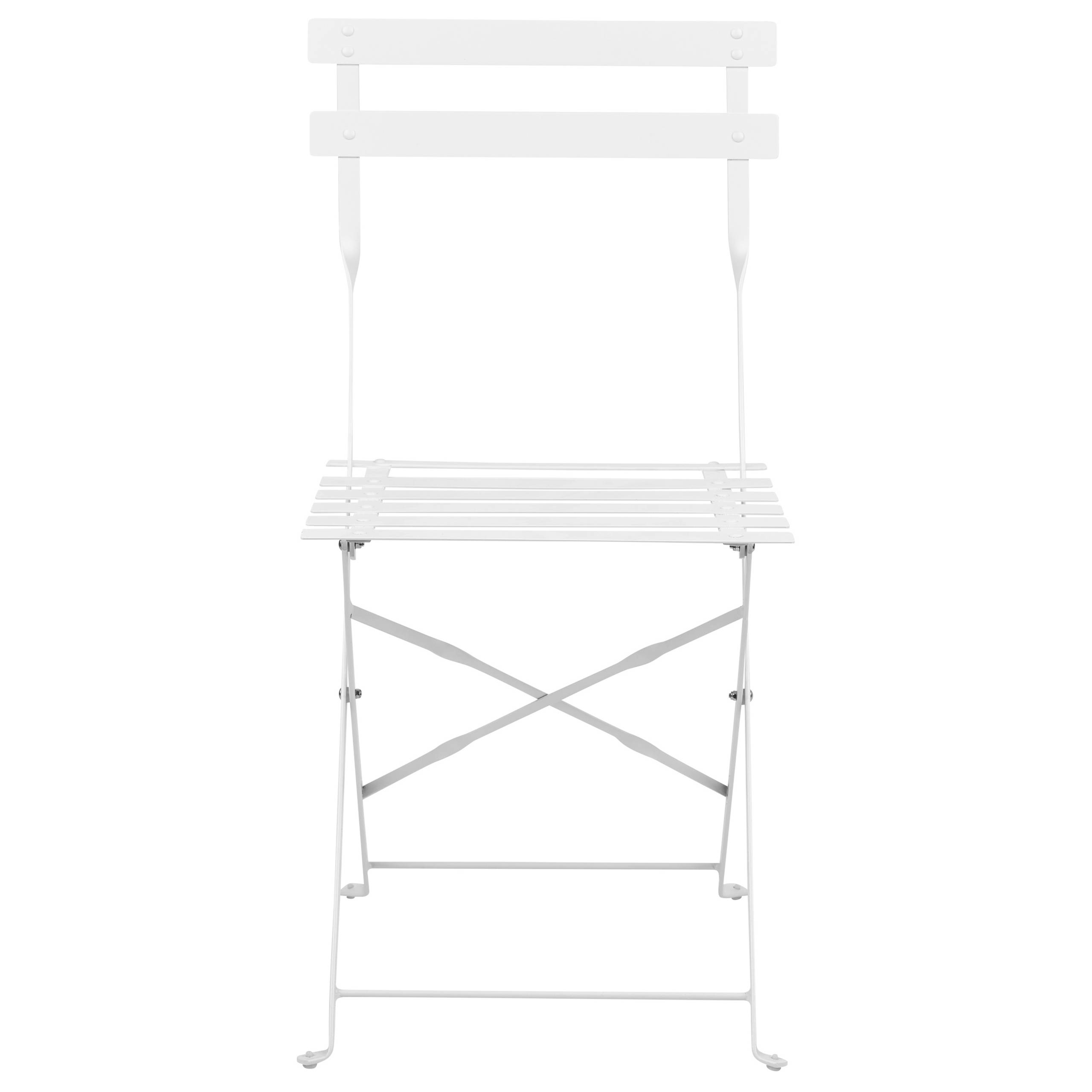 Beliani - Set de bistrot, 2 Personnes Acier Blanc FIORI - Beliani - Image 4