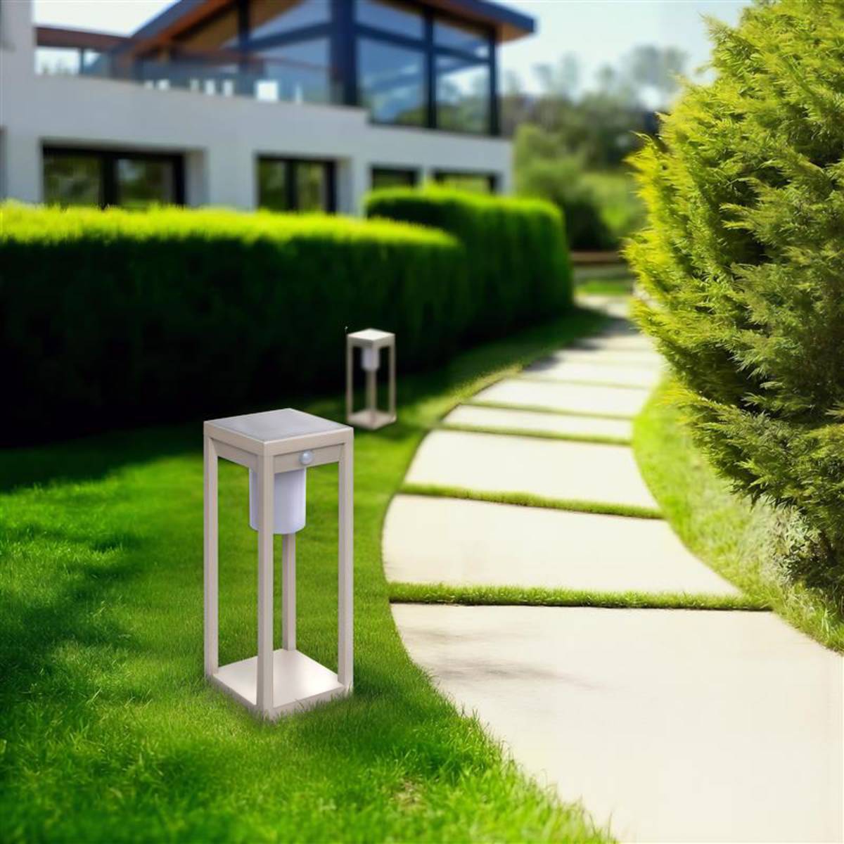 Hesperide - Lanterne Piky solaire argile H40cm - Hespéride - Image 1