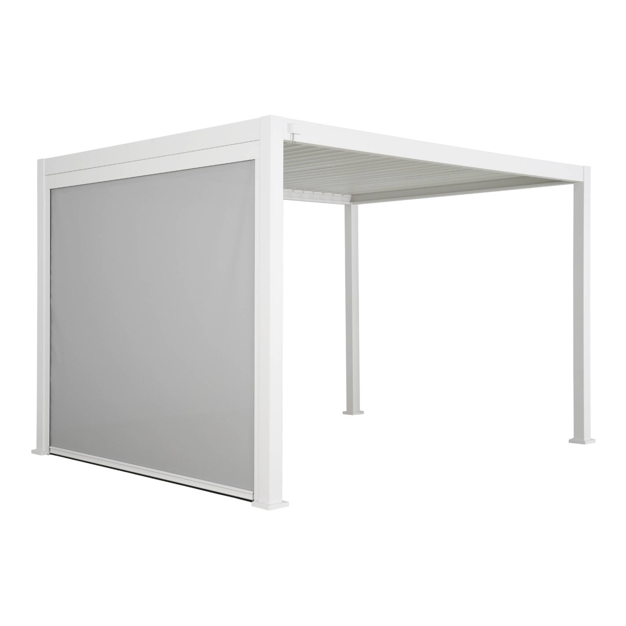 Pergola Bioclimatique blanche – Triomphe – 300x400cm. aluminium. à lames orientables + store 300cm | sweeek - Image 2