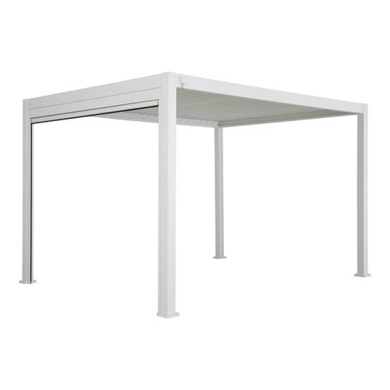 Pergola Bioclimatique blanche – Triomphe – 300x400cm. aluminium. à lames orientables + store 300cm | sweeek - Image 5