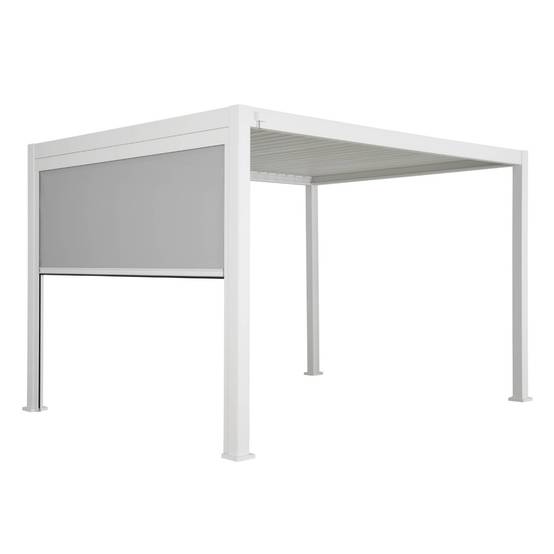 Pergola Bioclimatique blanche – Triomphe – 300x400cm. aluminium. à lames orientables + store 300cm | sweeek - Image 3