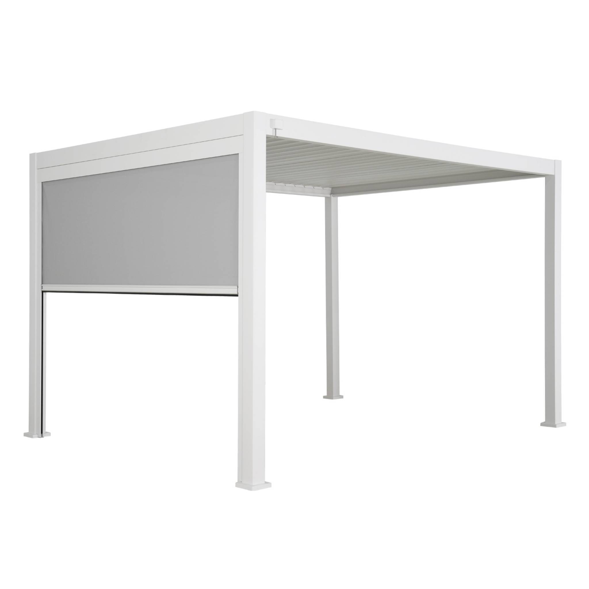Pergola Bioclimatique blanche – Triomphe – 300x400cm. aluminium. à lames orientables + store 300cm | sweeek - Image 3