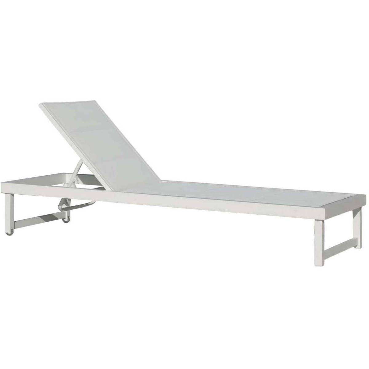 Hevea - Bain de soleil en aluminium Cancun Blanc - Image 1