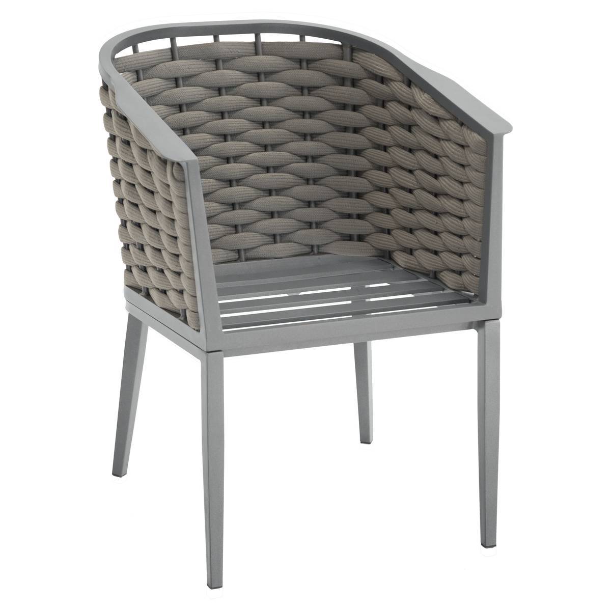 Hesperide - Fauteuil de jardin "Embruns"en aluminium et mailles tressées Hespéride - Image 2