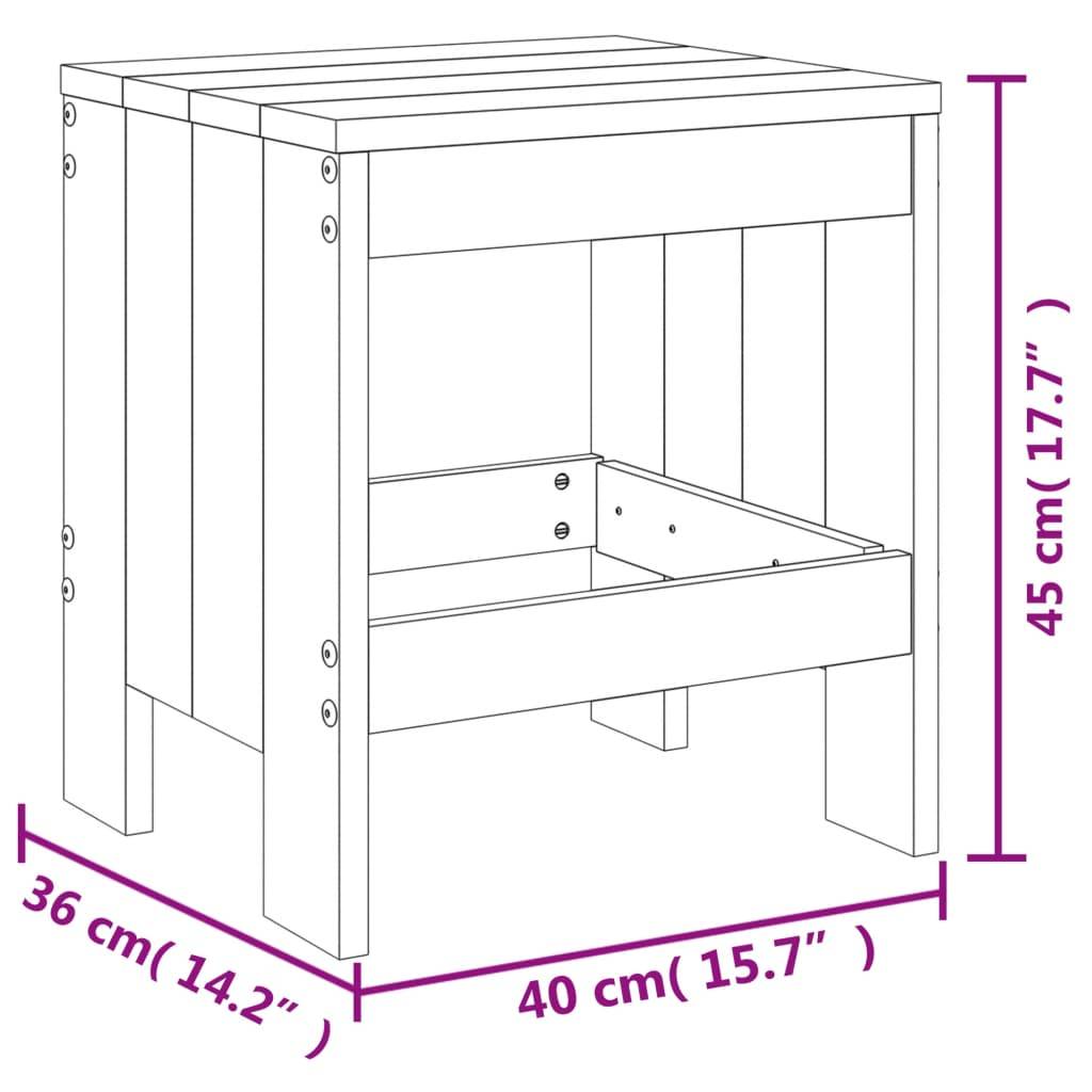 Prolenta Premium - Chaises de jardin bois blanc 40 x 36 x 45 cm - Prolenta premium p350.2 - Image 9