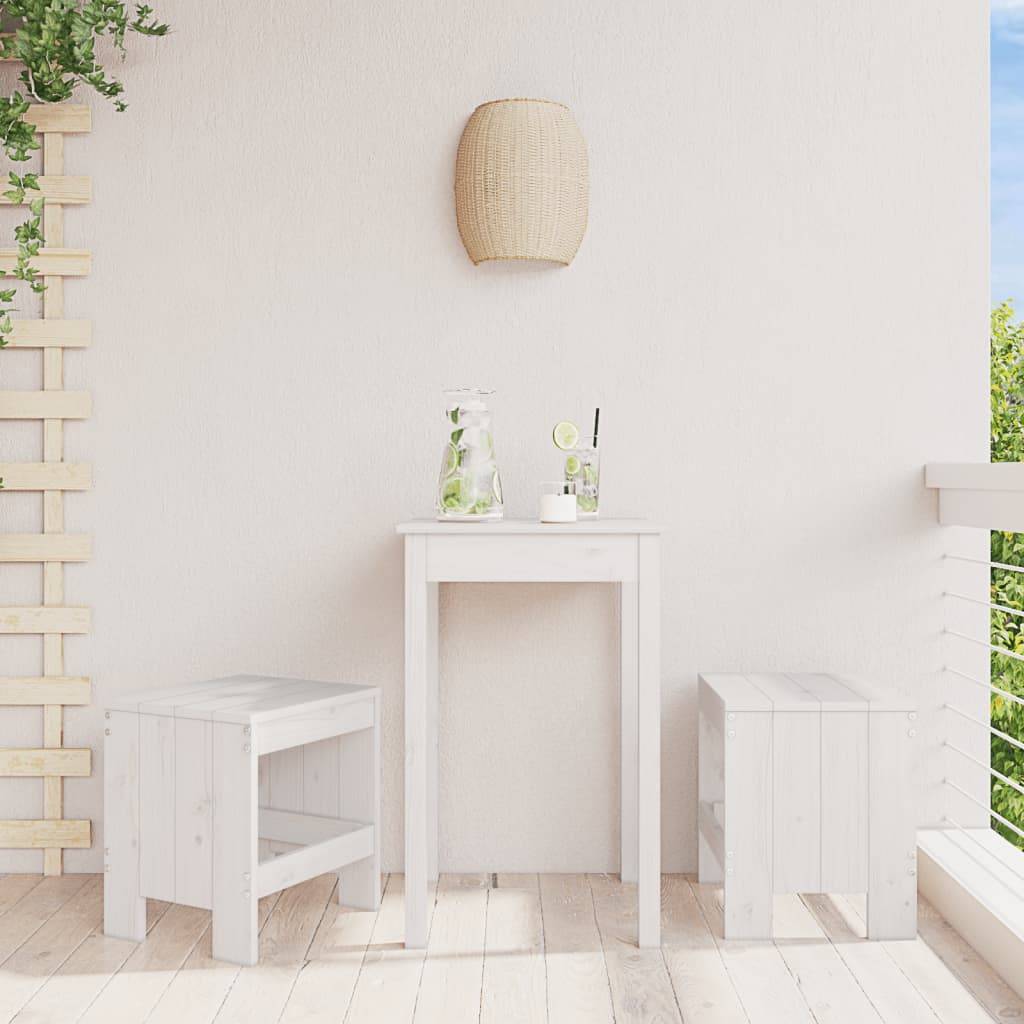 Prolenta Premium - Chaises de jardin bois blanc 40 x 36 x 45 cm - Prolenta premium p350.2 - Image 2