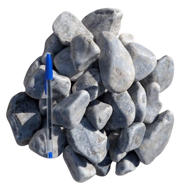 King Matériaux - Galet gris bleu 40/60 mm – Lot 15 sacs +/- 25 kg - Image 3