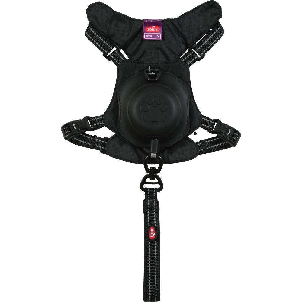 Zolux - Harnais et laisse enrouleur intégré S noir pour petit chien max 12 kg - Image 5