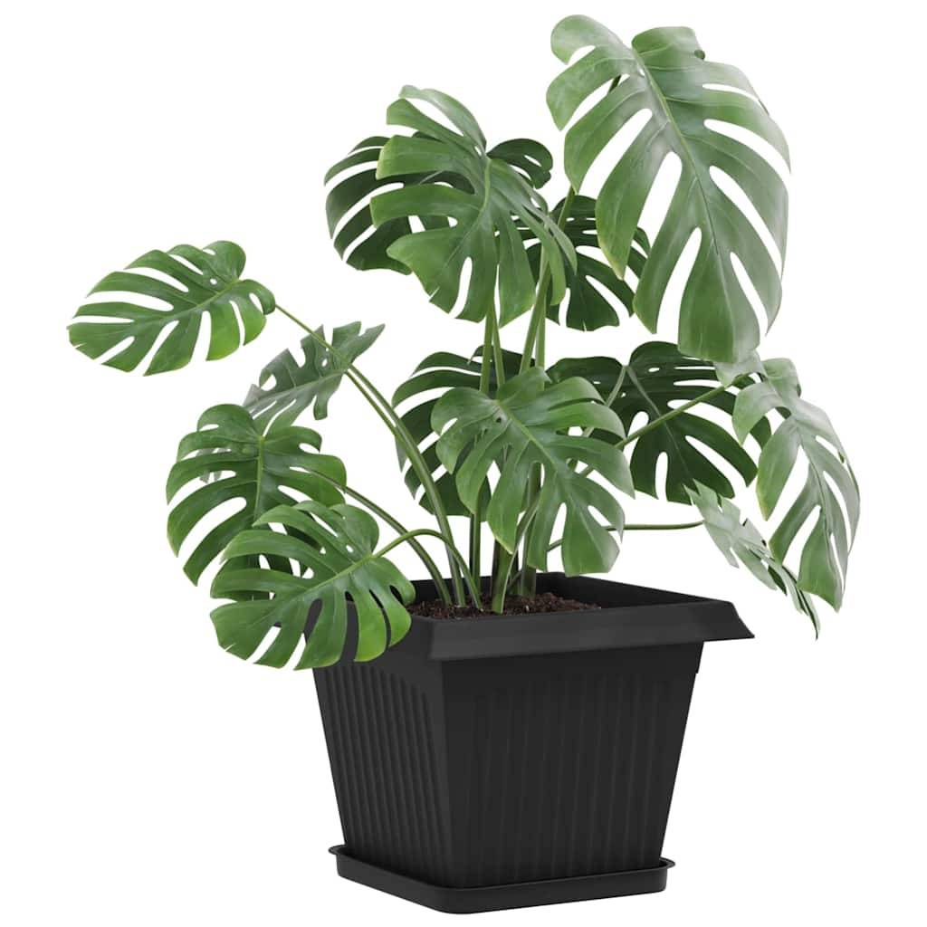 Vidaxl - Pots de plantes 24 pc Noir Plastique vidaXL 3403314 - Image 4