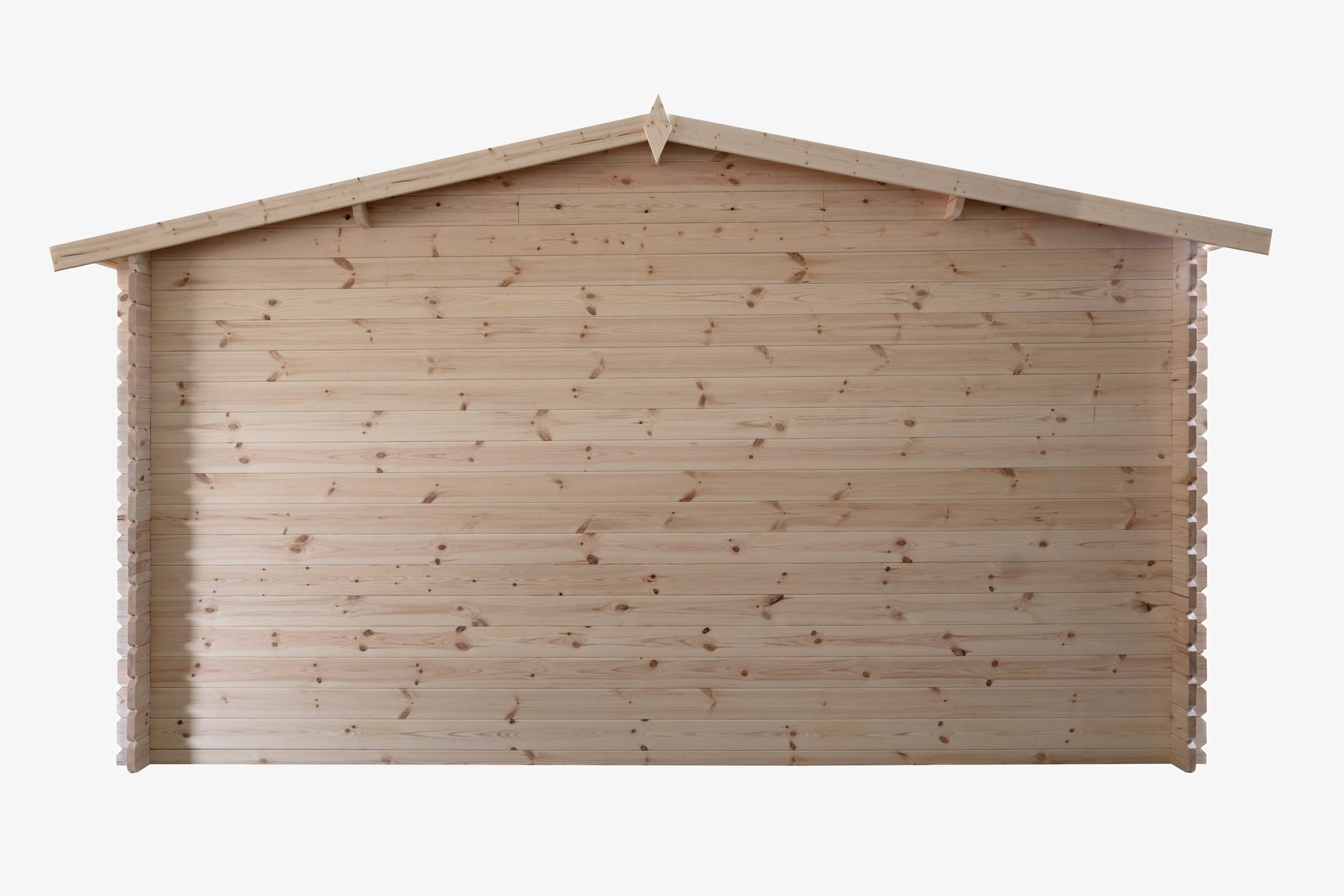 Abri de jardin en bois, surface utile 9.9m², 388x298cm, ep 28mm, INT021 /GARTFLEX - Image 4