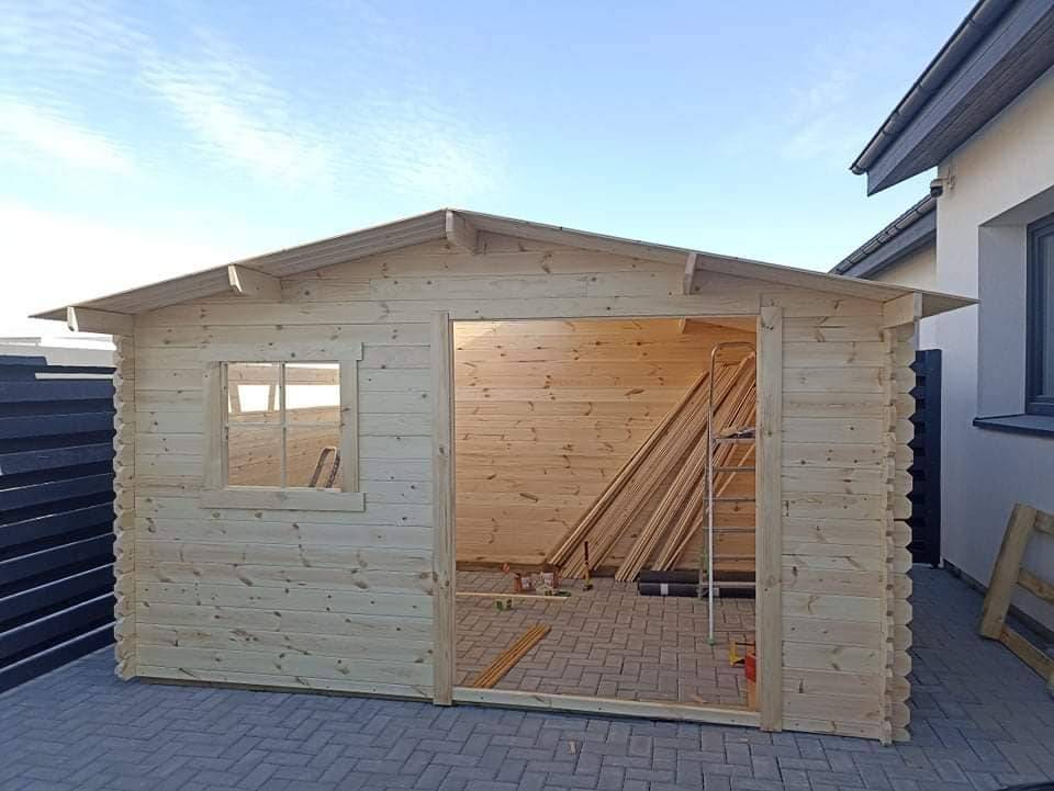 Abri de jardin en bois, surface utile 9.9m², 388x298cm, ep 28mm, INT021 /GARTFLEX - Image 10