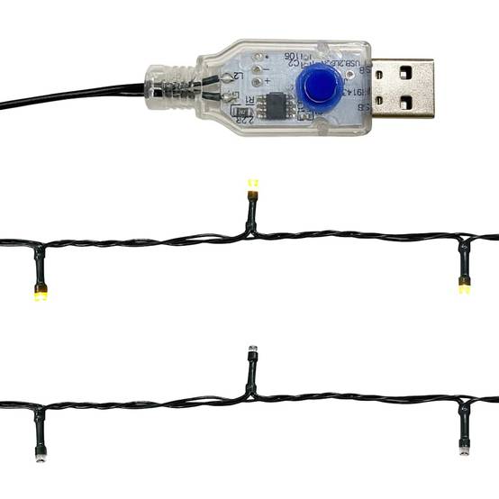 Guirlande de Noël Lumineuse PVC Décoration Scintillante 150 LED Doré 10 m – ComfortXL Outdoor Living - Image 8