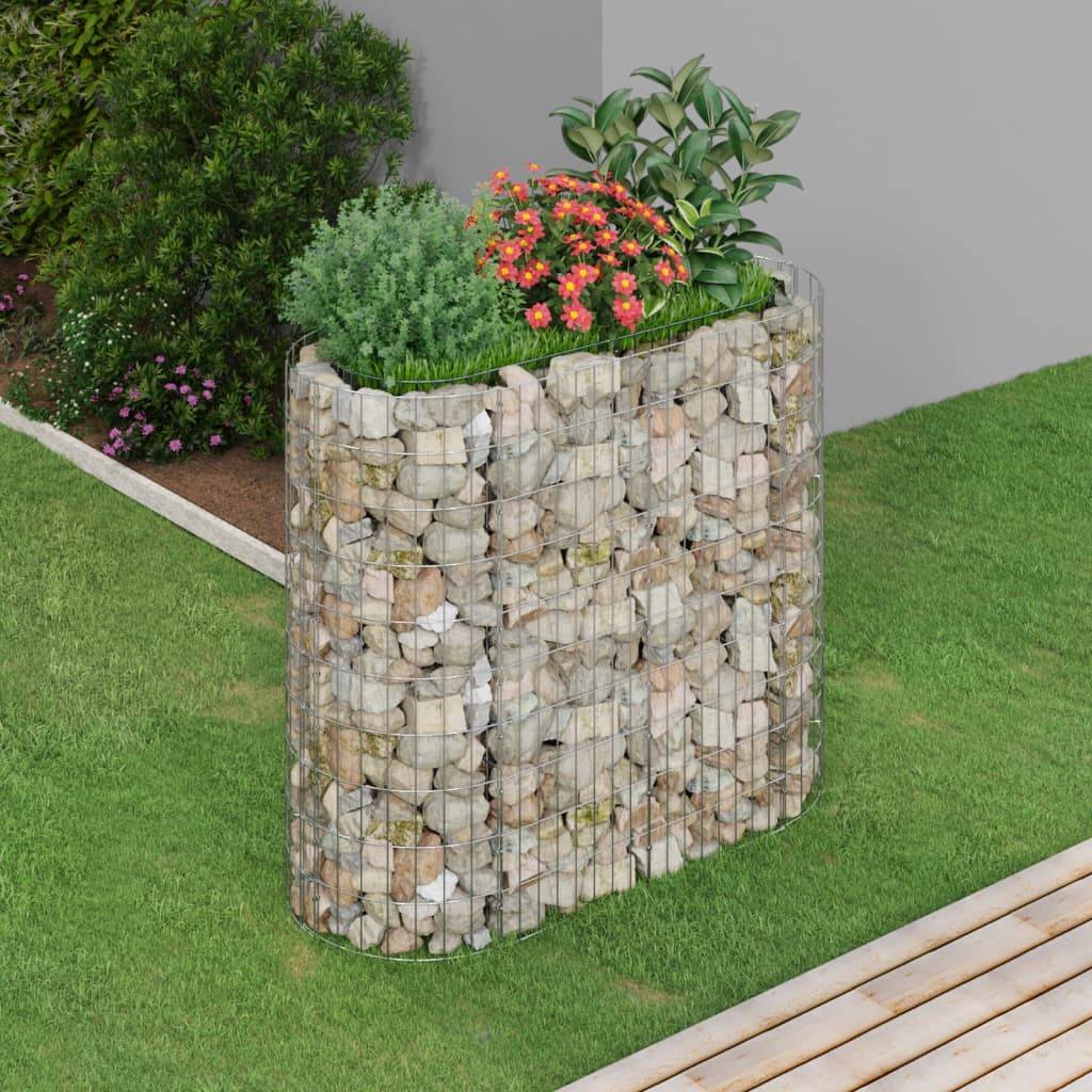 Vidaxl - Lit surélevé à gabion Fer galvanisé 120x50x100 cm vidaXL 152032 - Image 1
