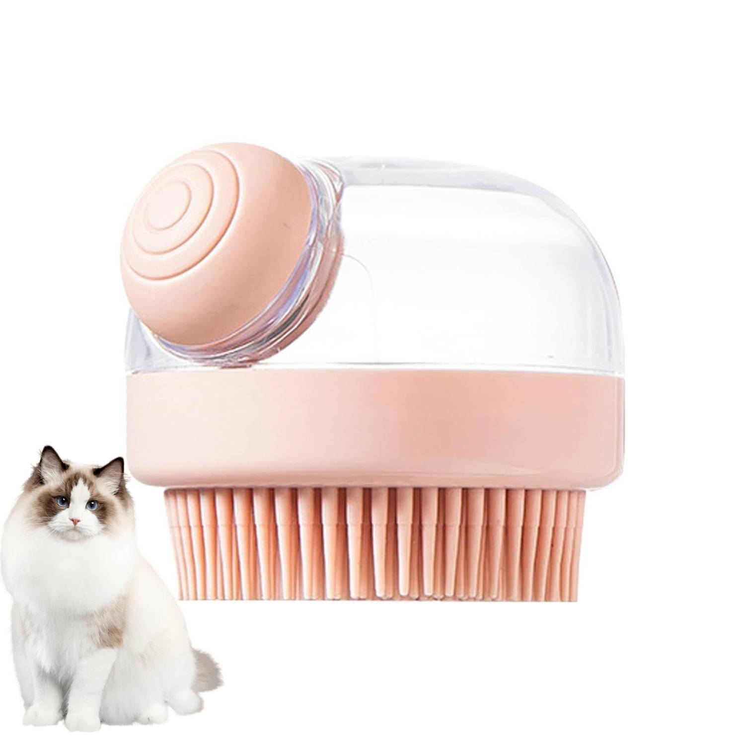 DtopbuyAge - Brosse de Bain pour Chien/Chat - Distributeur Intégré DtopbuyAge