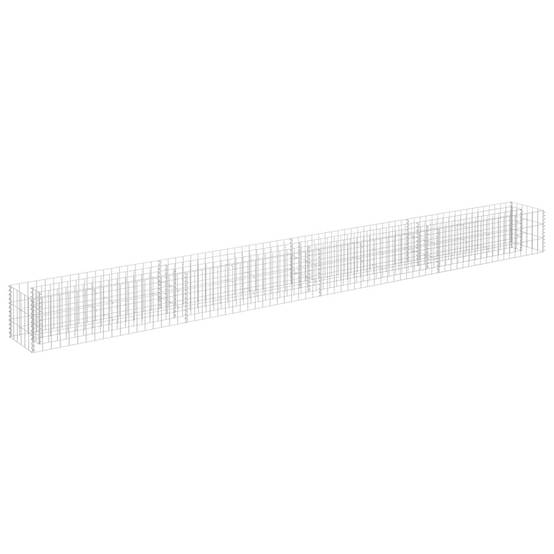 Vidaxl - Lit surélevé à gabion Acier galvanisé 360x30x30 cm vidaXL 145641 - Image 2