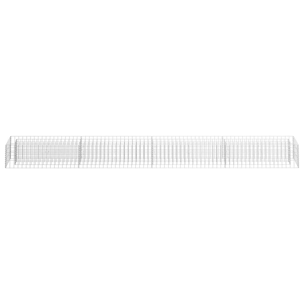 Vidaxl - Lit surélevé à gabion Acier galvanisé 360x30x30 cm vidaXL 145641 - Image 4