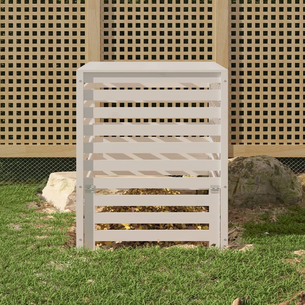 Vidaxl - Composteur Blanc 82,5x82,5x99,5 cm Bois massif de pin vidaXL 823816 - Image 1