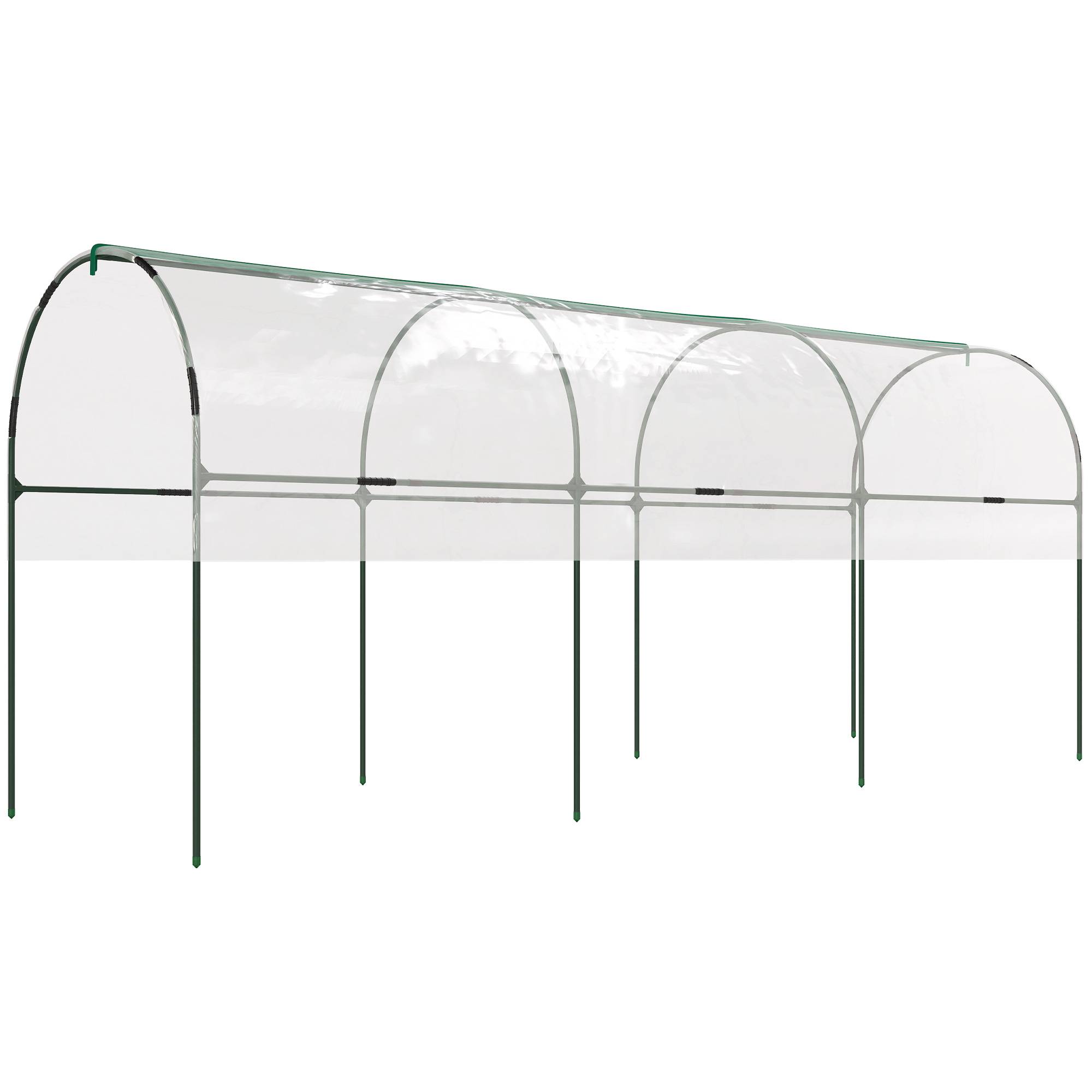 ComfortXL - Serre tunnel jardin acier PVC 400 x 120 x 170 cm transparente pour tomates protection - ComfortXL Outdoor Living - Image 2